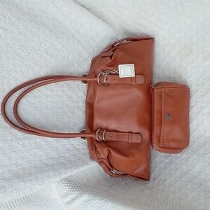 Nine West orange satchel